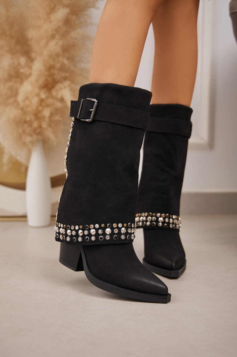 Grossiste Belle Women - Botte guêtre avec boucle et ornement