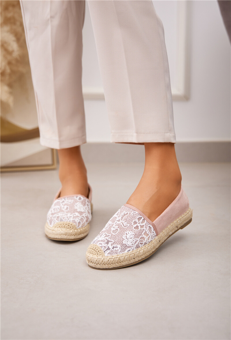 Großhändler Belle Women - Spitzen-Espadrille mit Blumenmuster