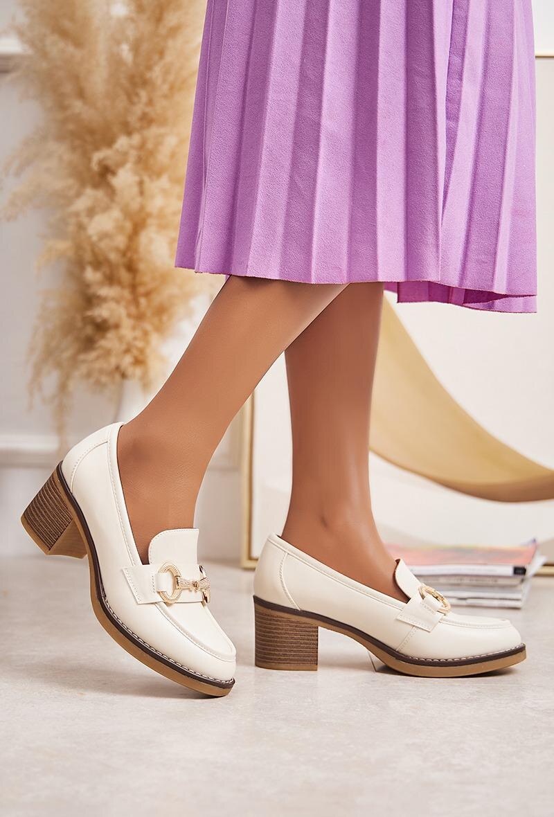 Grossiste Belle Women | Super Mode - Mocassins à talon avec boucle