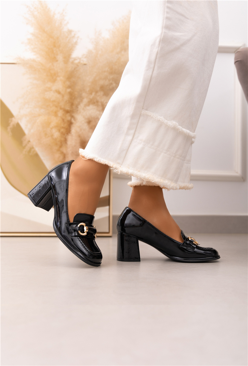 Mayorista Belle Women - Mocasín tacón hebilla dorada