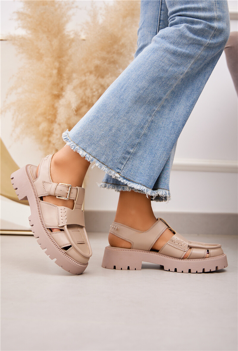 Grossiste Belle Women - Sandales style spartiate à semelle épaisse