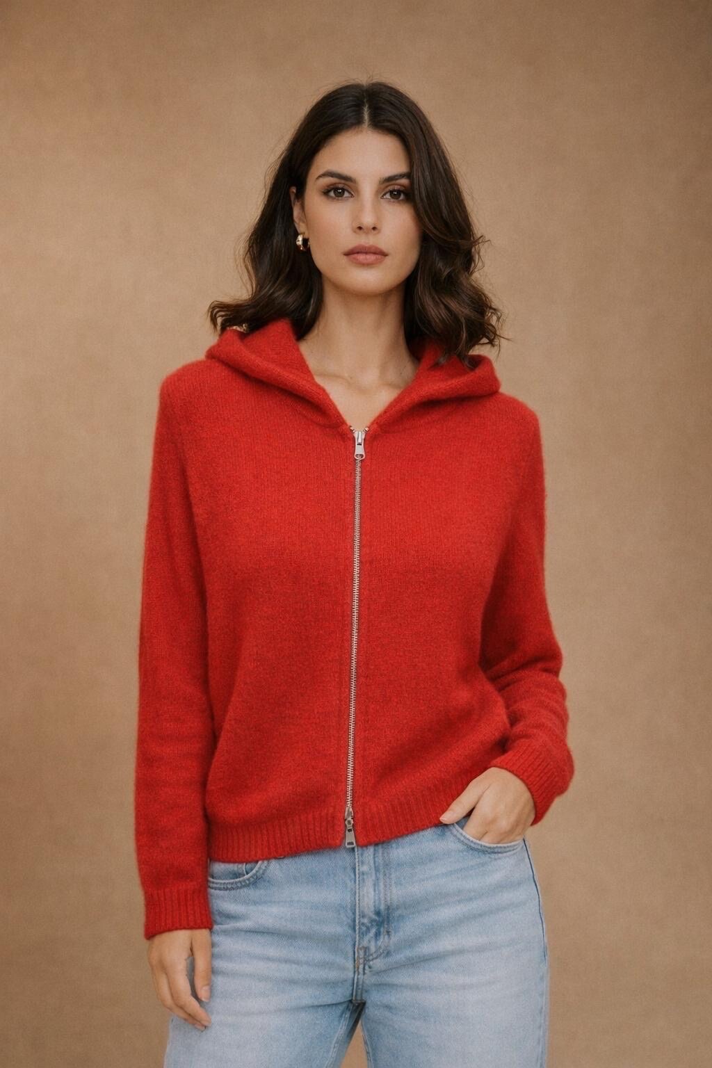 Mayorista Bellerina Paris - Chaleco cremalleras con capucha