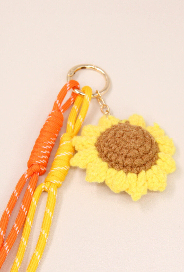 Großhändler Bellissima - Tasche Grigri und Sonnenblumen-Schlüsselbund und gute Stimmung täglich!