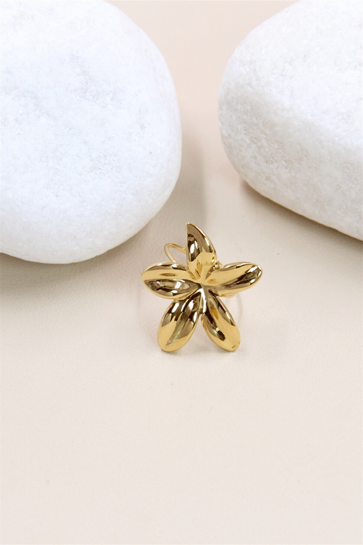 Grossista Bellissima - Anello Fiore Regolabile in Acciaio Inossidabile - Eleganza Floreale