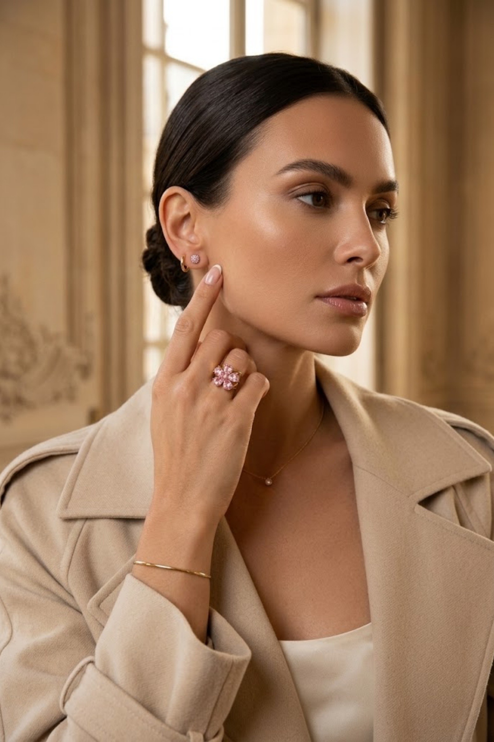 Grossiste Bellissima - Bague Fleur Zirconium – Éclat Précieux & Féminin