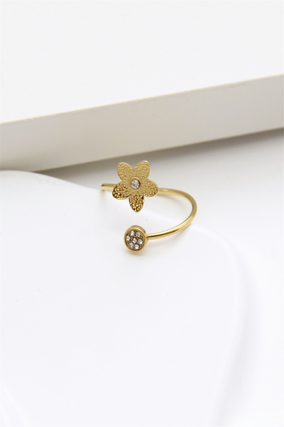Grossiste Bellissima - Bague Fleur Ouverte en Acier Inoxydable Doré – Élégance et Finesse Grossiste Bellissima - Bague Fleur Ouverte en Acier Inoxydable Doré – Élégance et Finesse