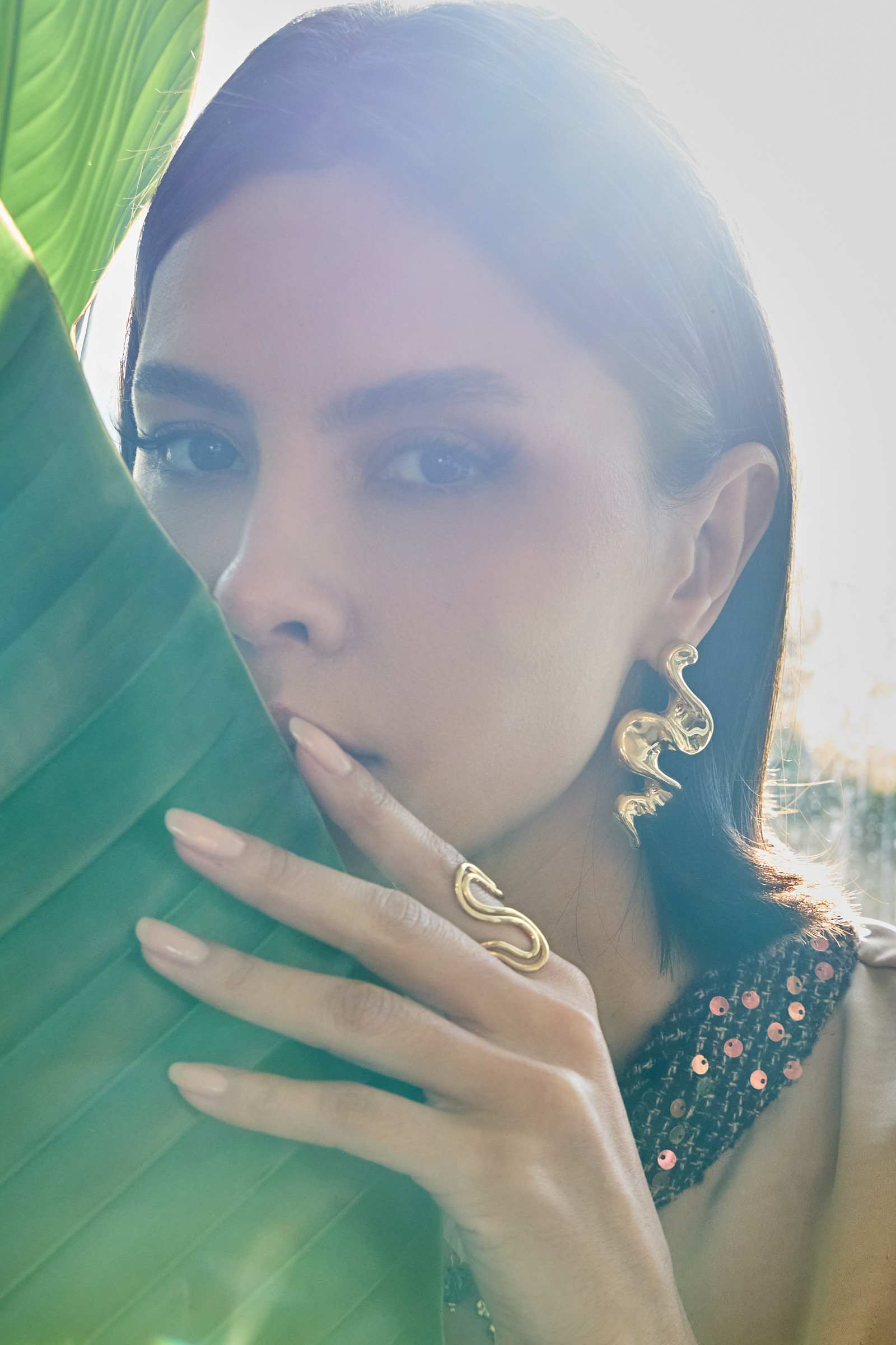Grossiste Bellissima - Bague ajustable design ondulé en acier inoxydable