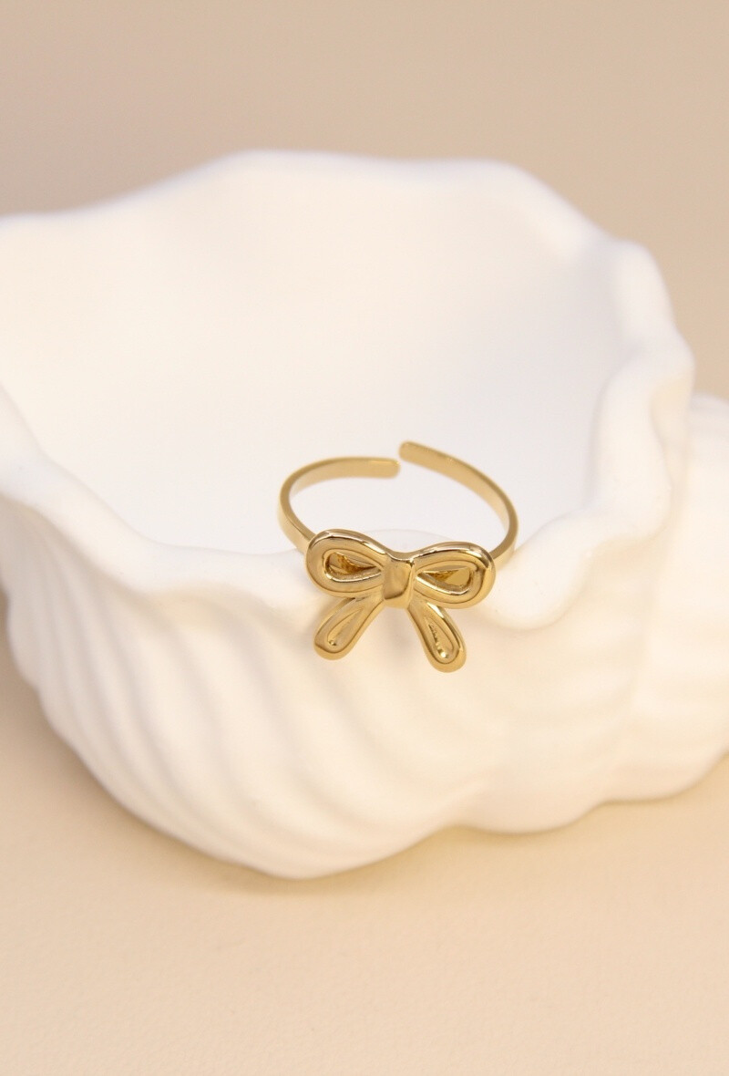 Grossiste Bellissima - Bague nœud en acier inoxydable – Élégance douce et féminine