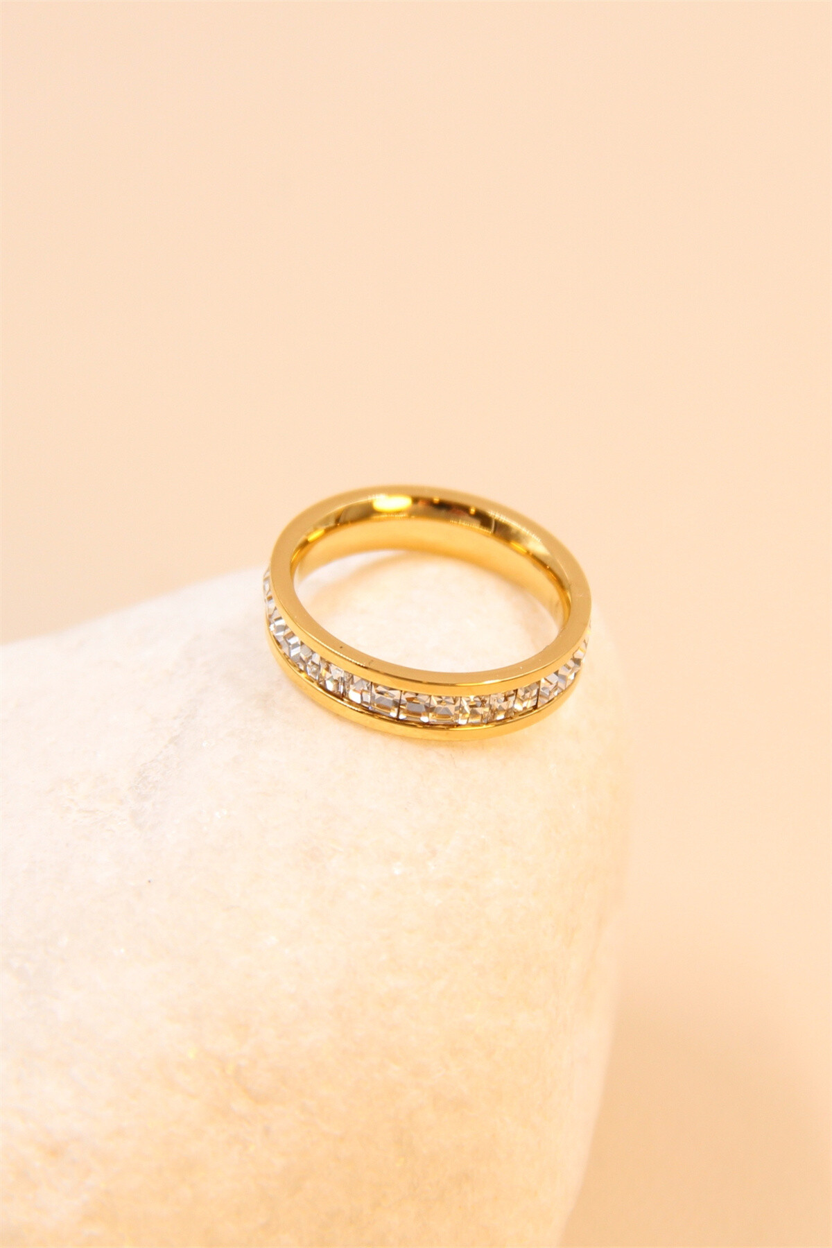 Grossista Bellissima - Anello in acciaio inossidabile -eleganza shiny