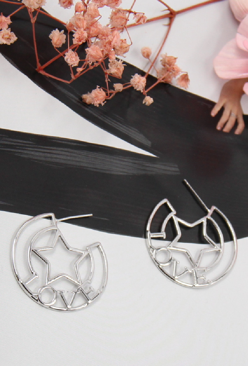 Grossiste Bellissima - Boucle d'oreille tige en argent 925 152BO08