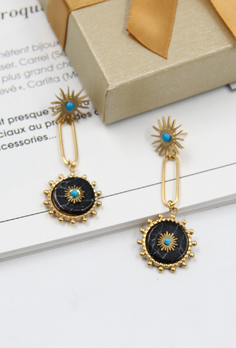 Grossiste Bellissima - Boucle d'oreille en acier