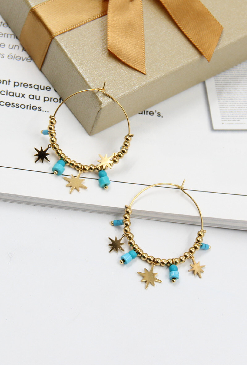 Grossiste Bellissima - Boucle d'oreille en acier