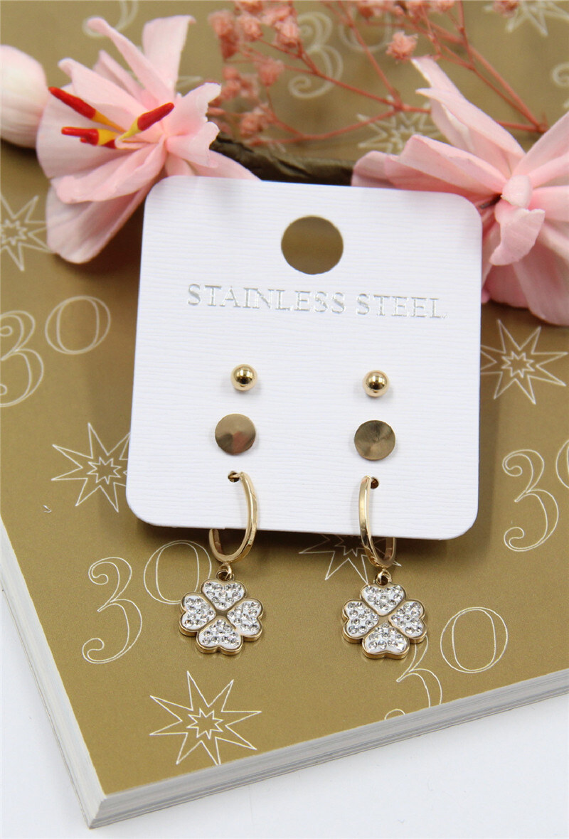Grossiste Bellissima - Boucle d'oreille en acier