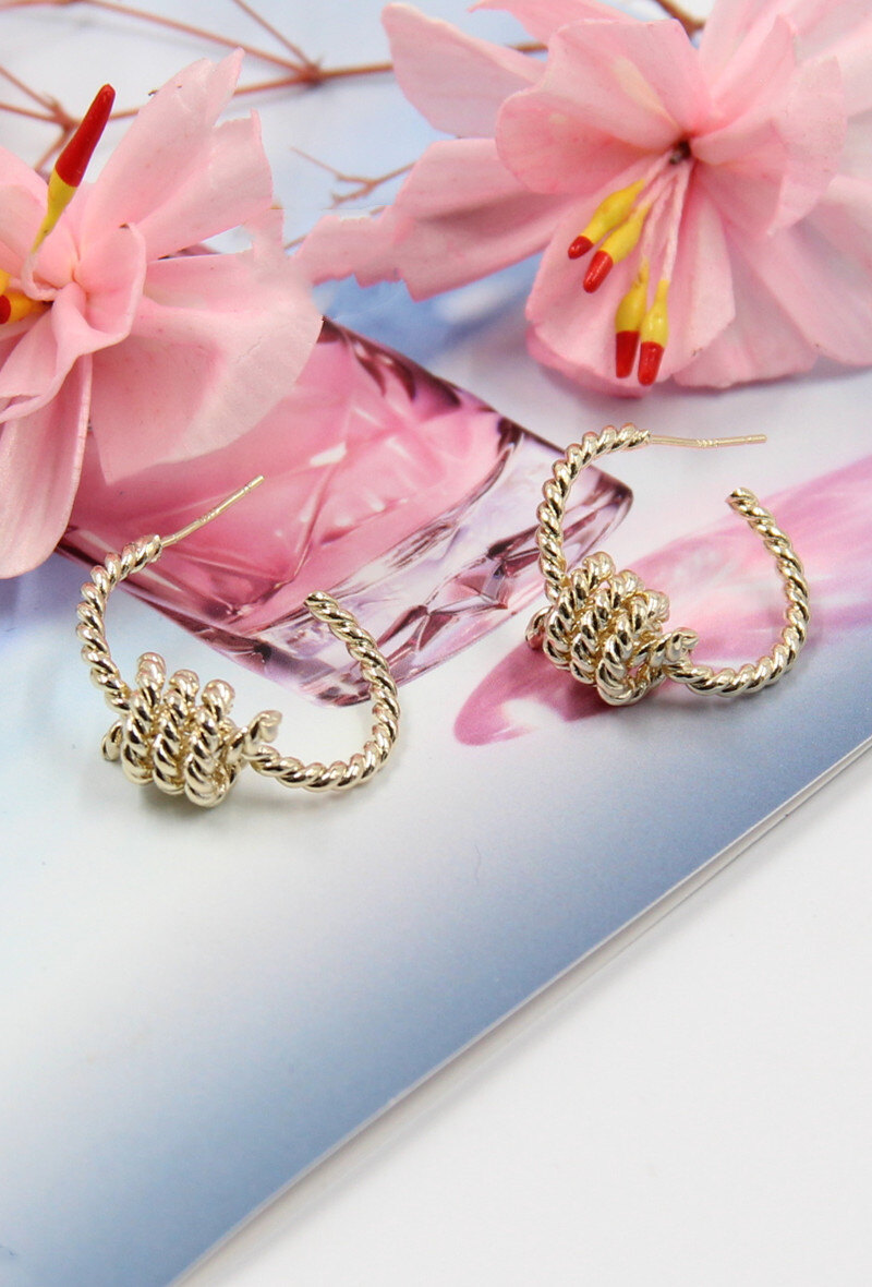 Grossiste Bellissima - Boucle d'oreille tige en argent 925 156BO41