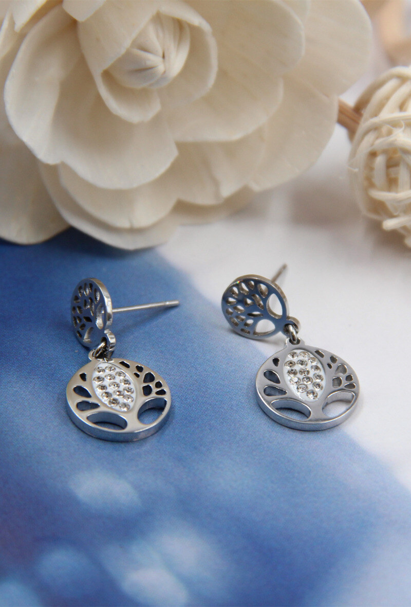 Grossiste Bellissima - Boucle d'oreille acier