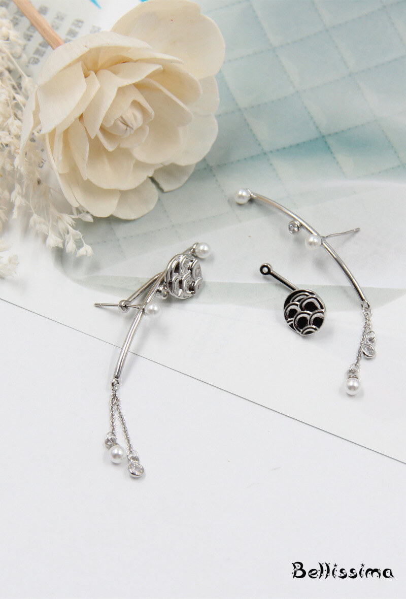 Grossiste Bellissima - Boucle d'oreille tige en argent 925