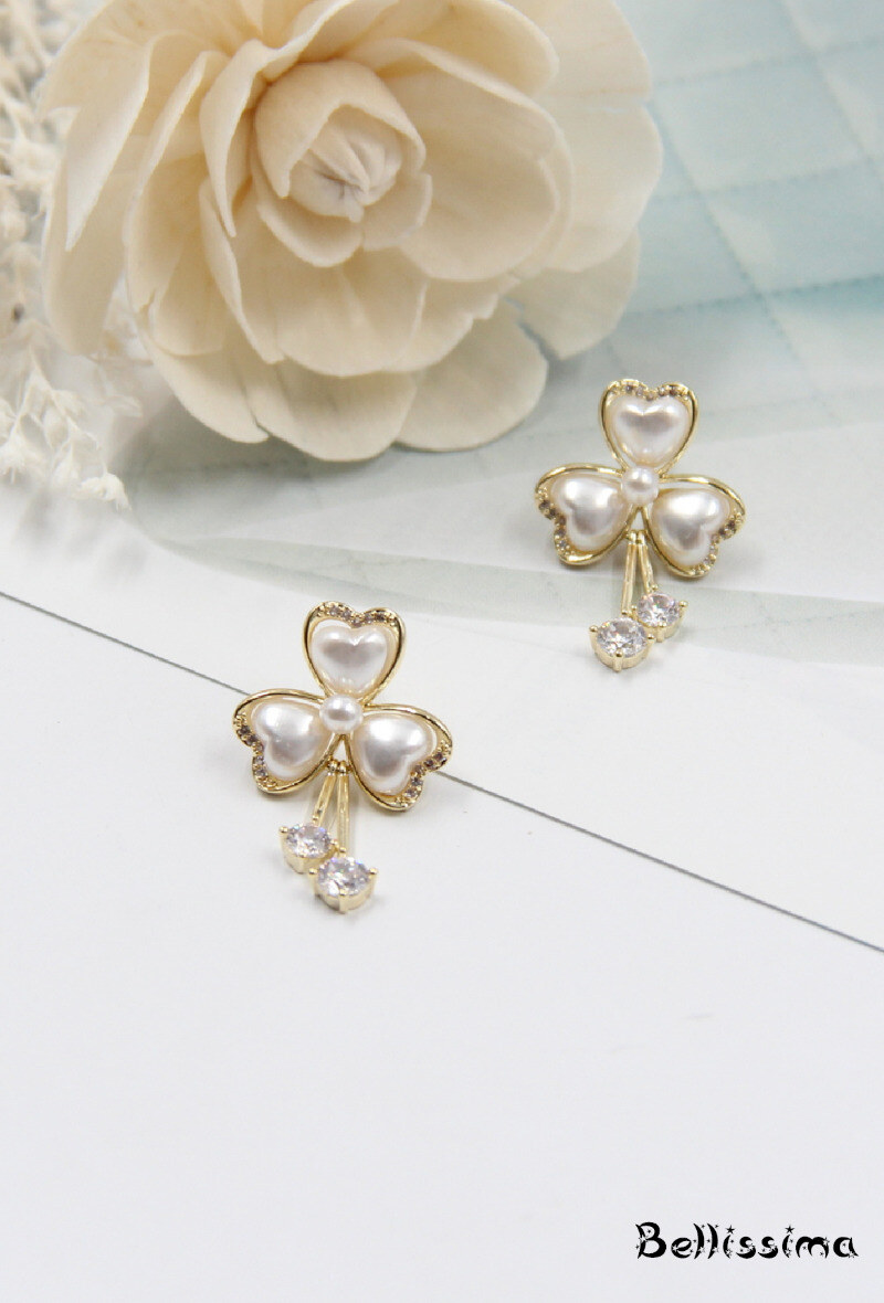 Grossiste Bellissima - Boucle d'oreille tige en argent 925
