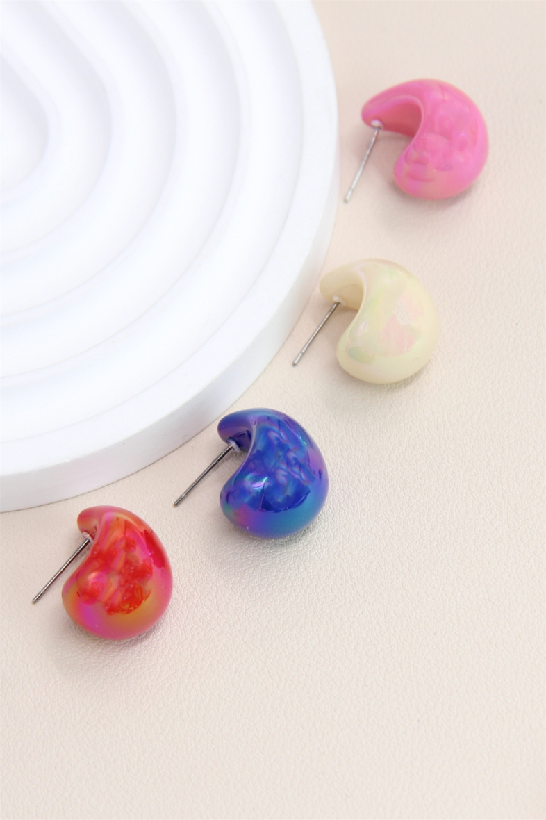 Wholesaler Bellissima - Stainless steel resin drop earring.