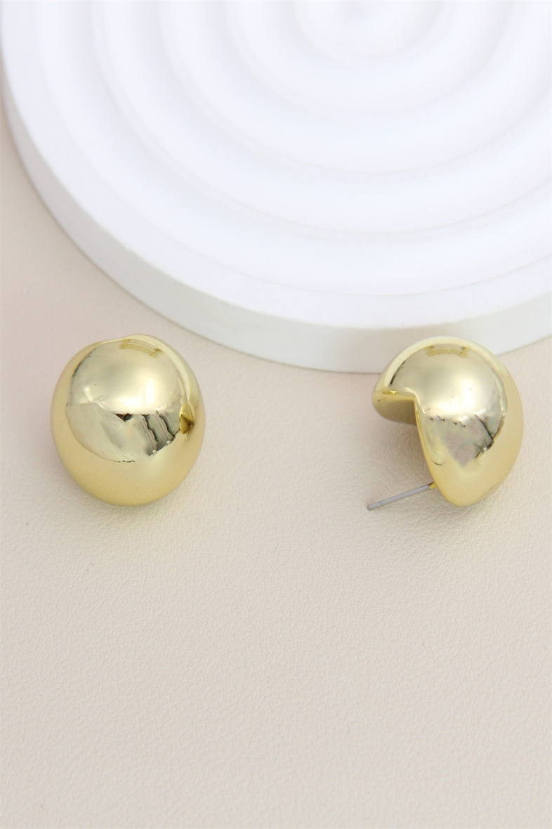 Grossiste Bellissima - Boucle d'oreille résine design géométrique en acier inoxydable