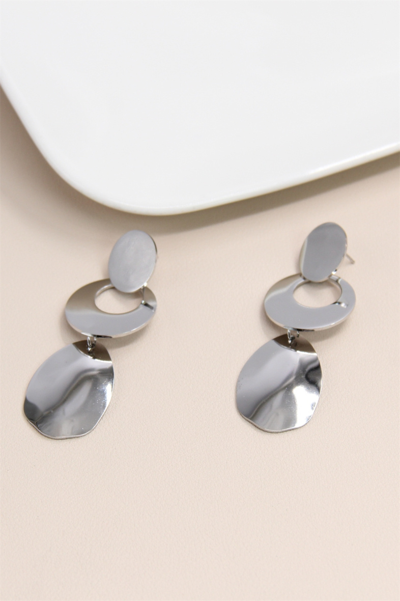Grossiste Bellissima - Boucles d’Oreilles Géométriques en Acier Inoxydable