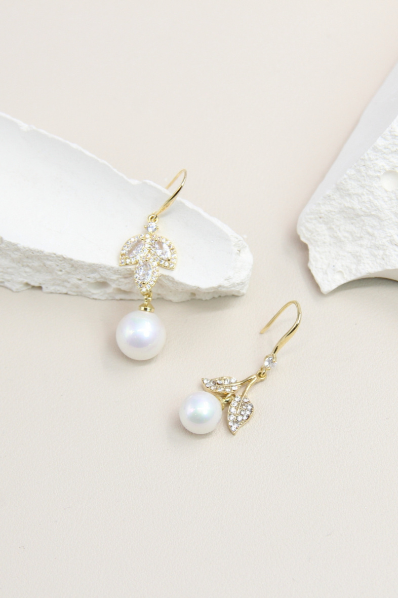 Mayorista Bellissima - Pendientes asimétricos de plata 925 - Elegancia moderna