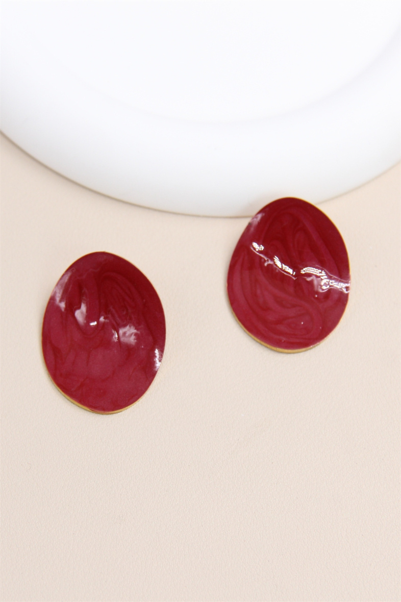 Grossiste Bellissima - Boucles d’Oreilles en Acier Inoxydable Émaillé