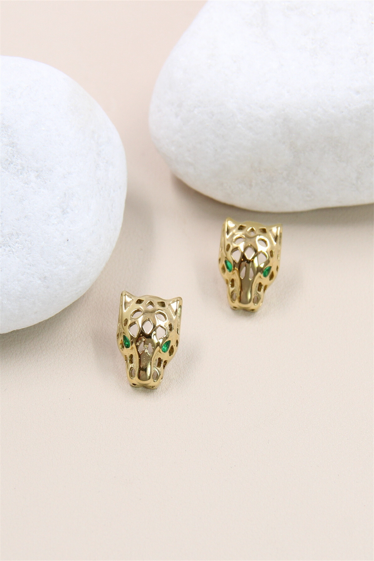 Mayorista Bellissima - Pendientes Leopardo en Acero Inoxidable