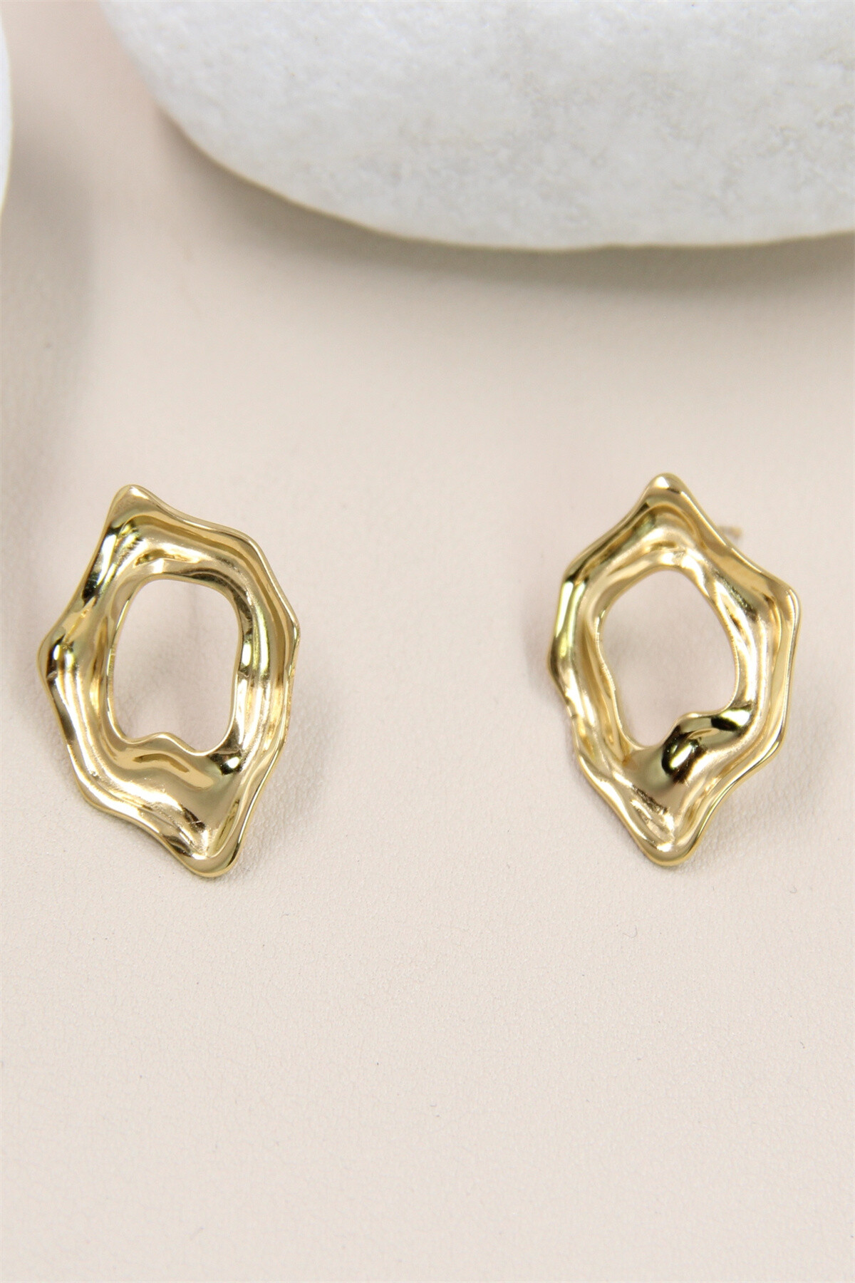 Wholesaler Bellissima - Geometric Stainless Steel Earring - A Modern Jewel