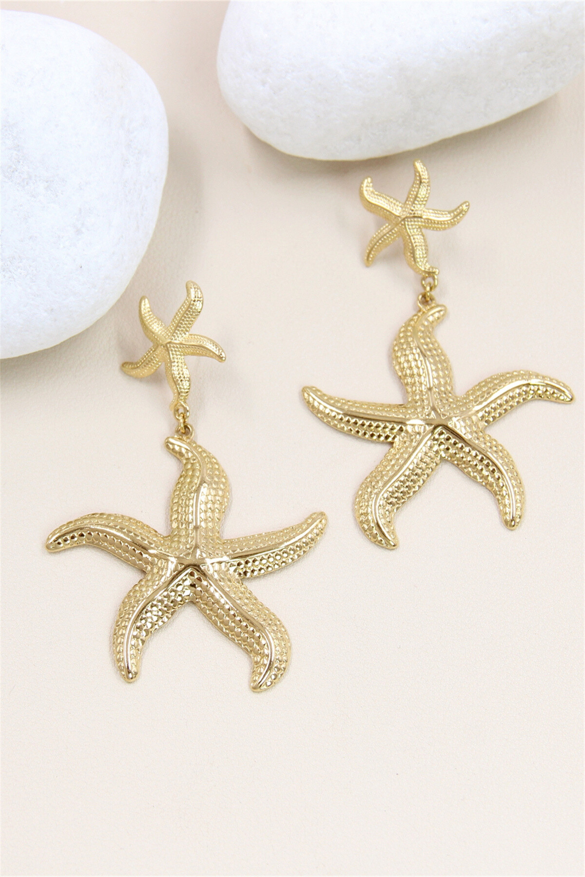 Wholesaler Bellissima - Stainless Steel Starfish Earrings