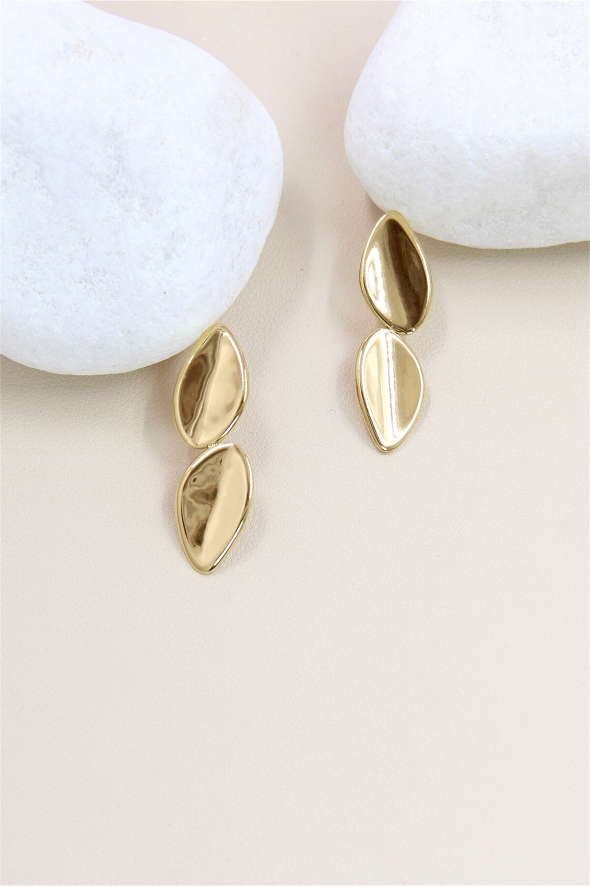 Wholesaler Bellissima - 2 Drop Design Earrings in Stainless Steel