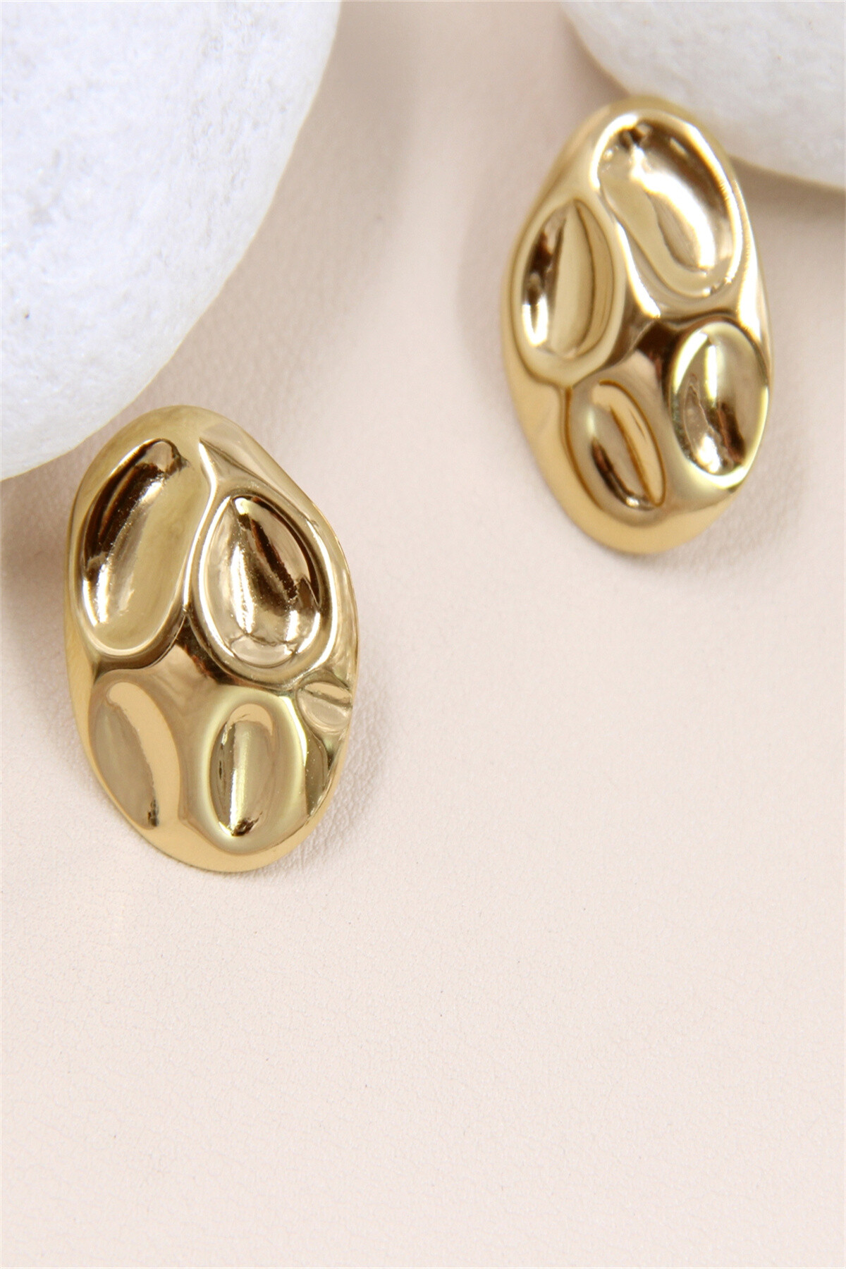 Wholesaler Bellissima - Geometric Stainless Steel Earrings – Bold Elegance