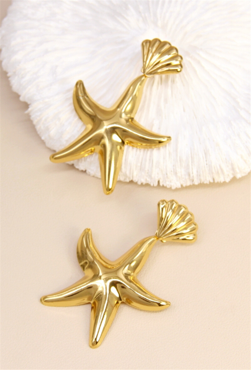 Wholesaler Bellissima - Brilliant Star of Sea Earrings - Oceanic elegance