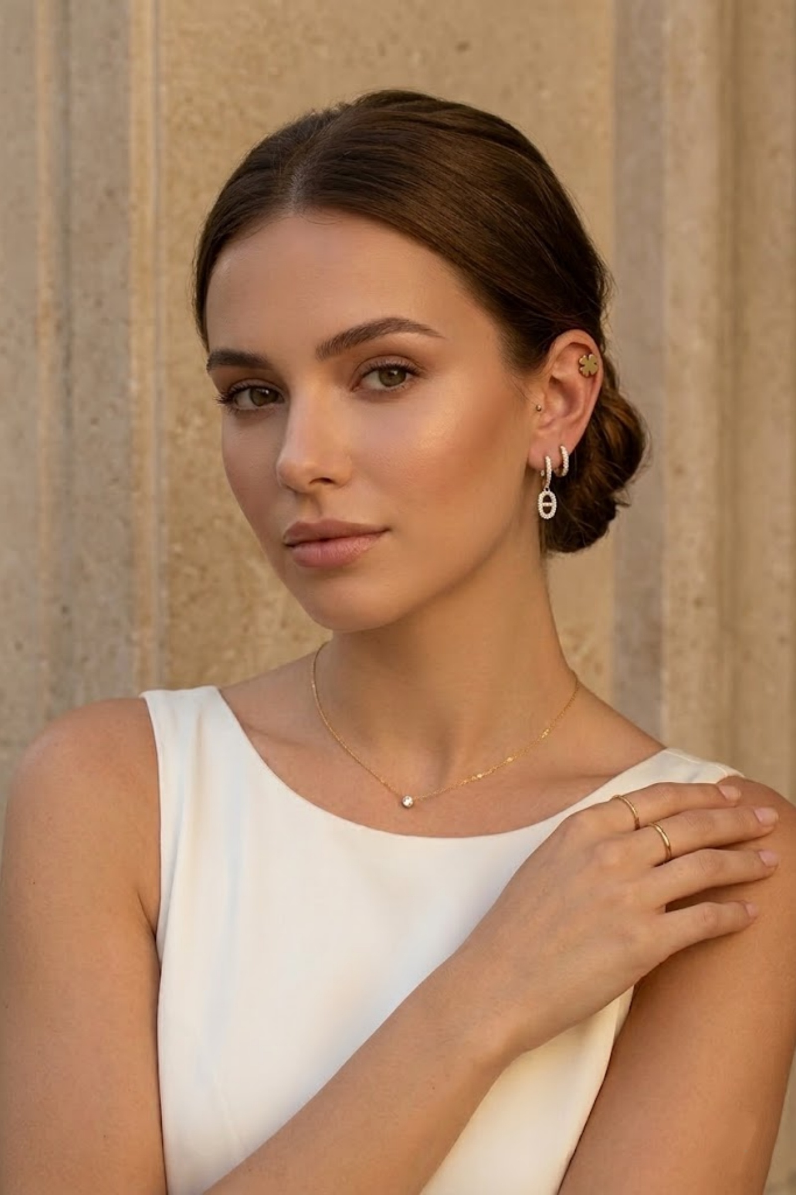 Grossiste Bellissima - Lot de 3 Boucles d’Oreilles Boucle Marine – Élégance Chic et Tendance