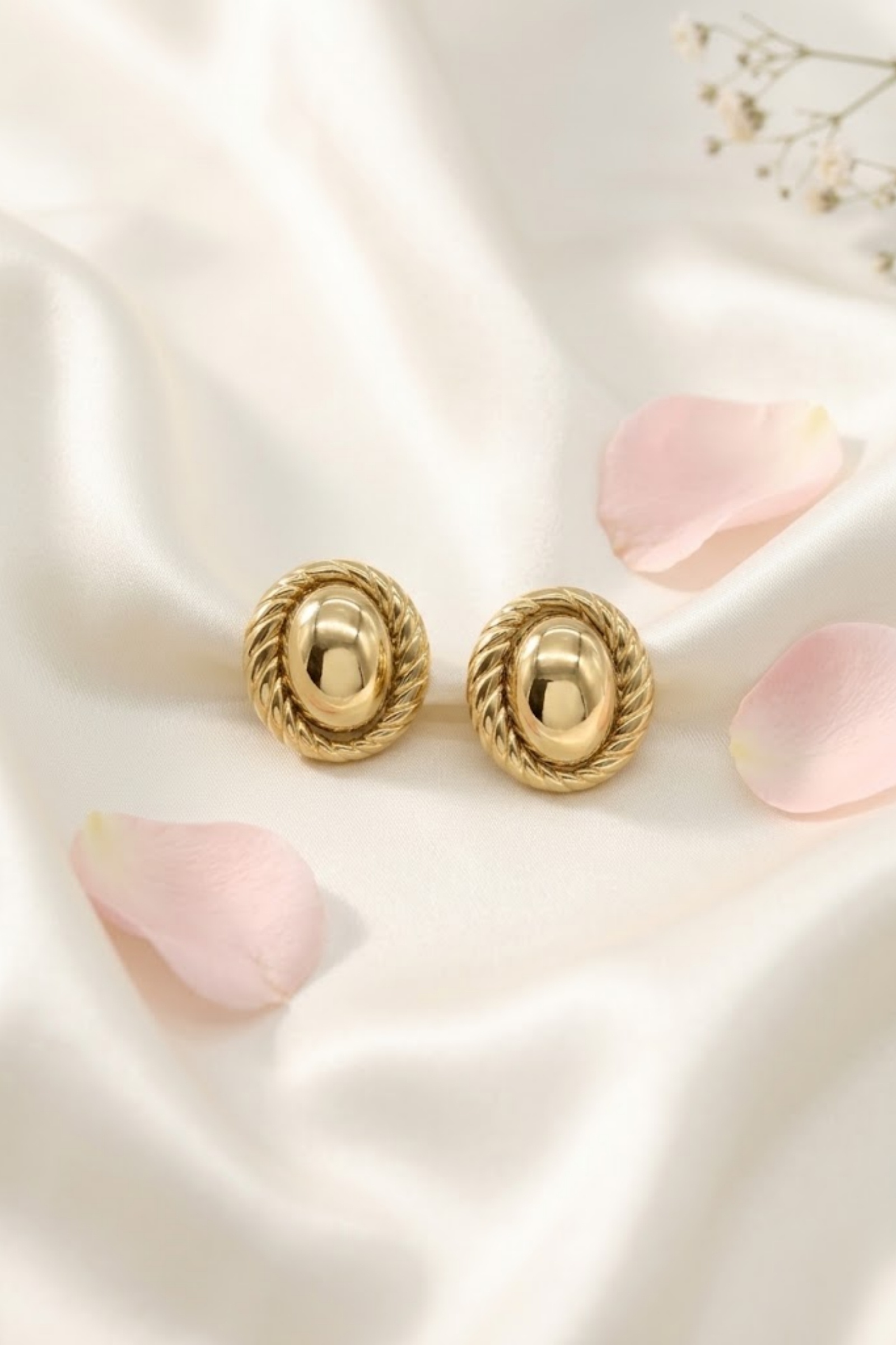 Grossiste Bellissima - Boucles d’Oreilles Ovales Tressées – Chic Intemporel