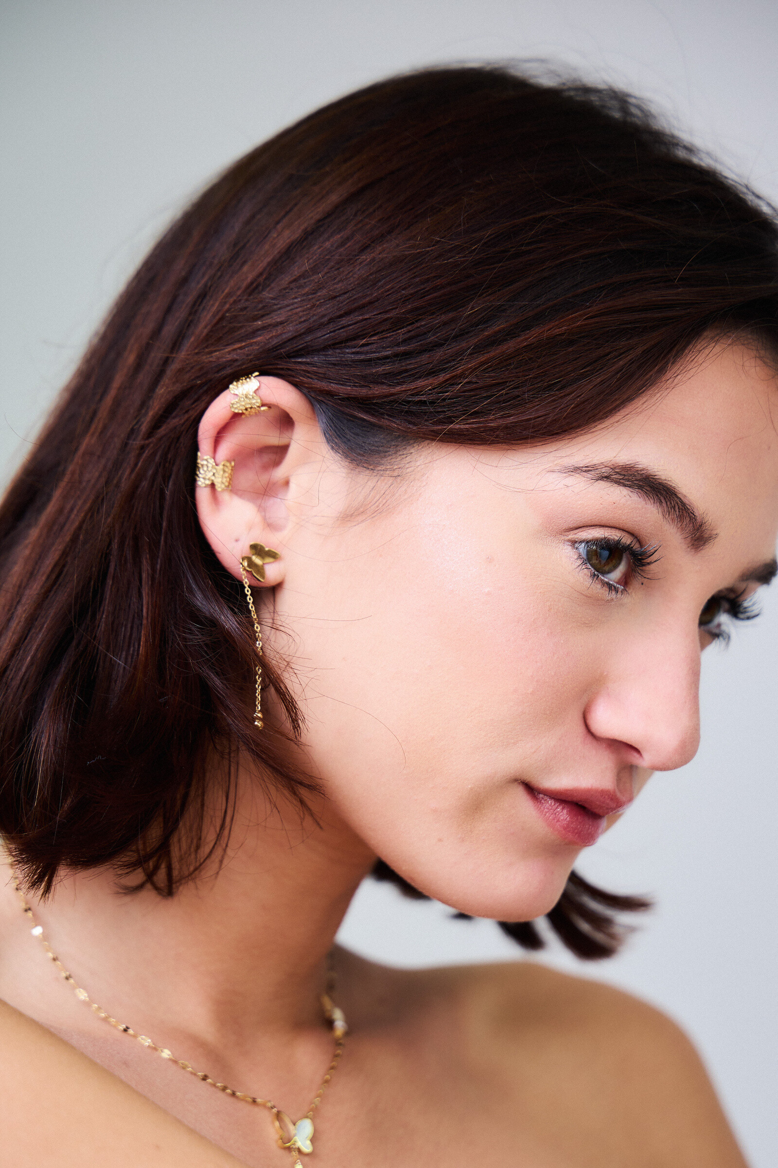 Wholesaler Bellissima - Arched earrings - Elegance in stainless steel