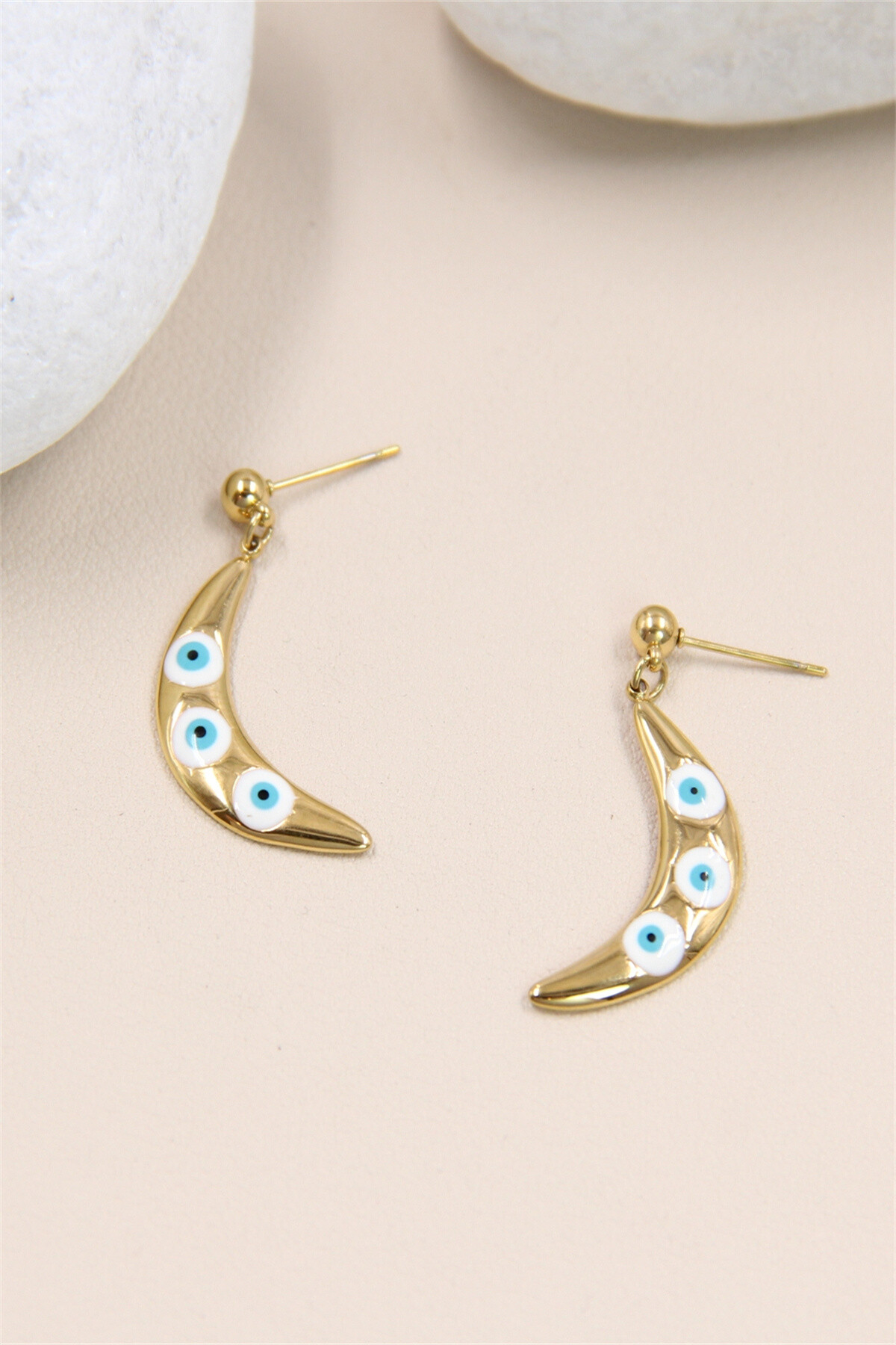 Wholesaler Bellissima - Earrings with “eye” motif – Elegance in stainless steel