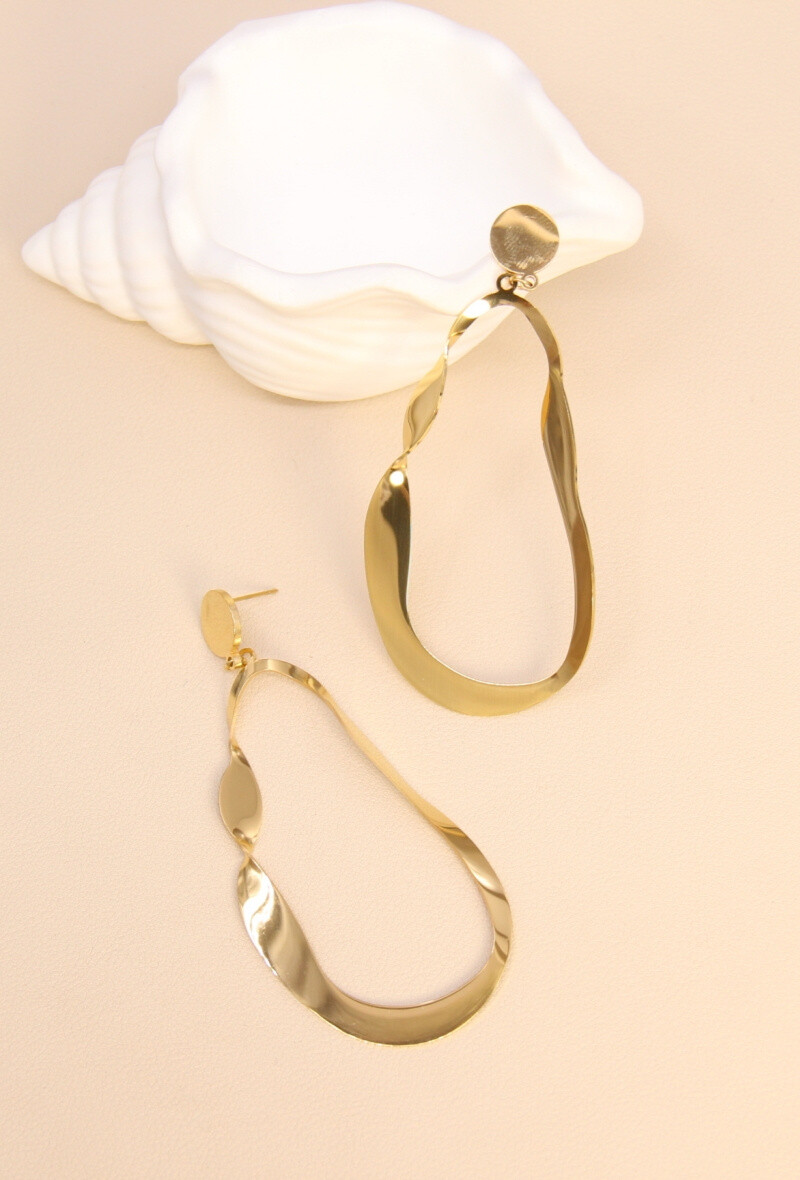 Großhändler Bellissima - Edelstahl -Trommelohrring - unwiderstehliche Eleganz