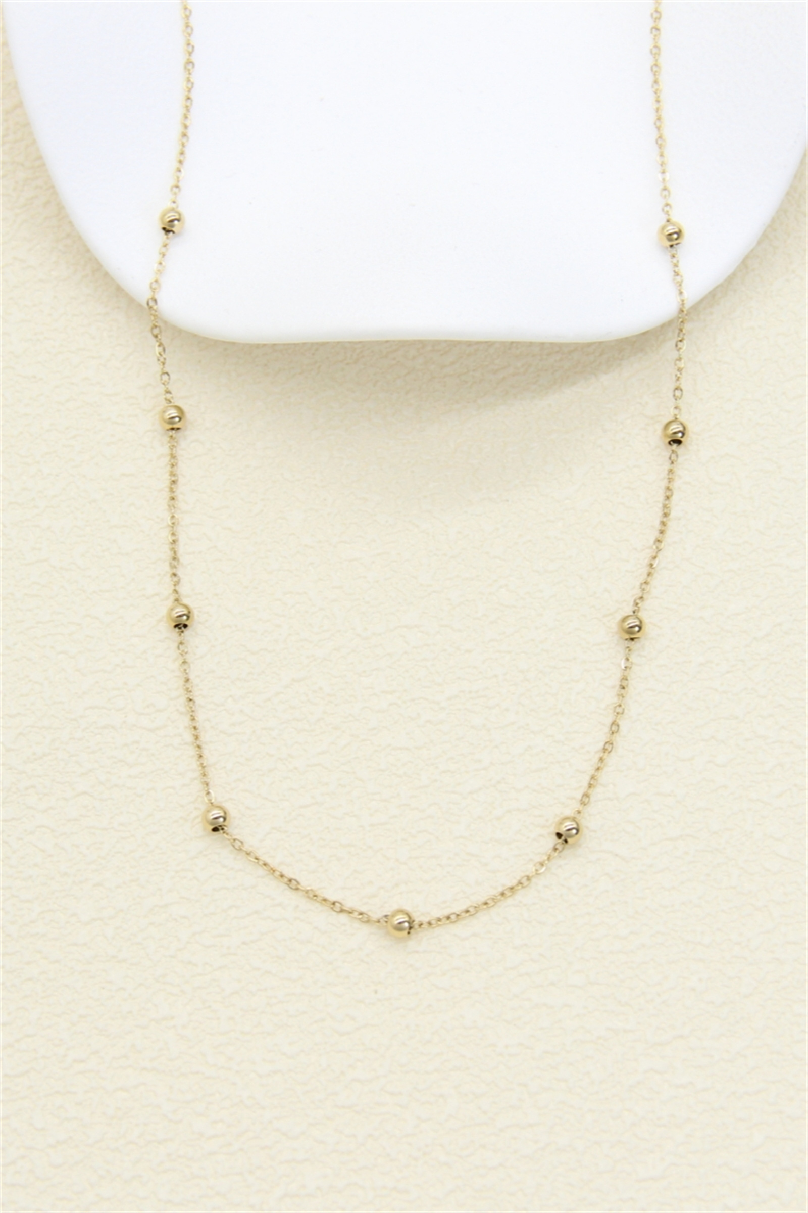 Mayorista Bellissima - Collar Minimalista con Perlas Doradas – Acero Inoxidable