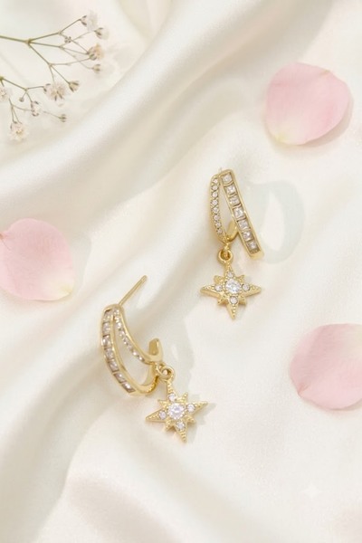 Wholesaler Bellissima - Star Zirconium Earrings – Celestial Shine Wholesaler Bellissima - Star Zirconium Earrings – Celestial Shine