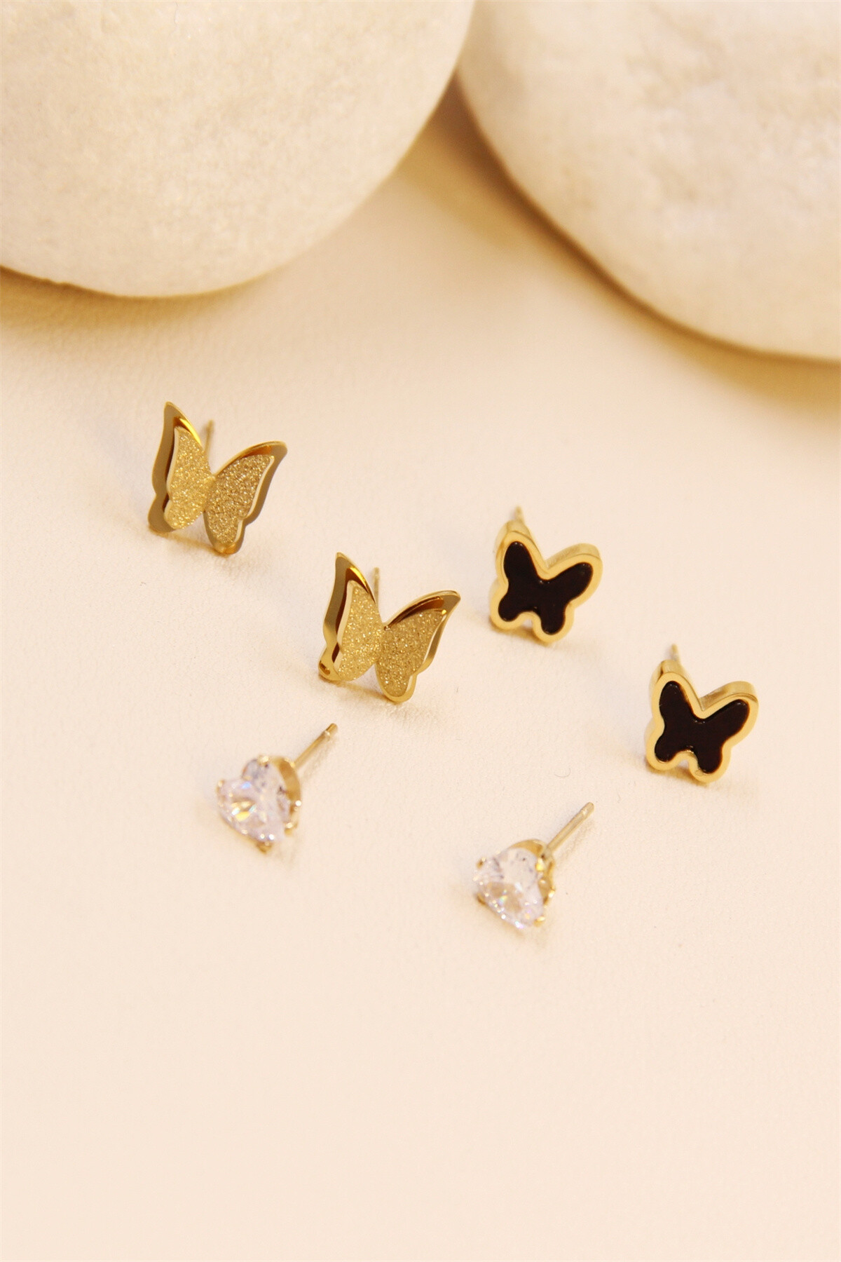 Wholesaler Bellissima - Dazzling stainless steel earrings