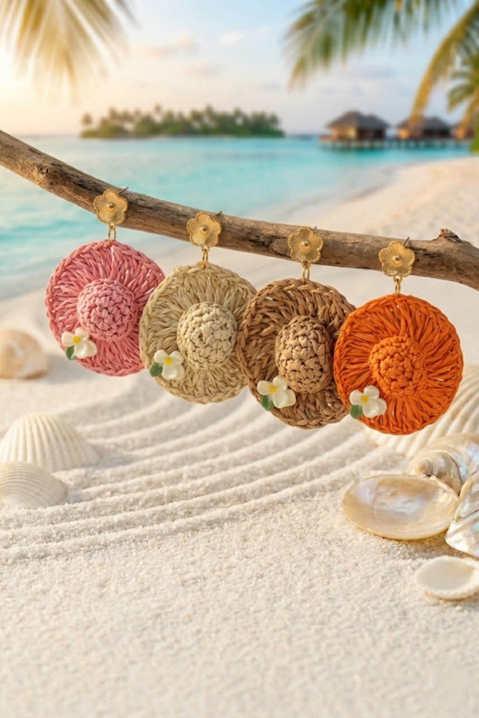 Mayorista Bellissima - Pendientes Sombrero Bohemio Chic – Acero Inoxidable Dorado