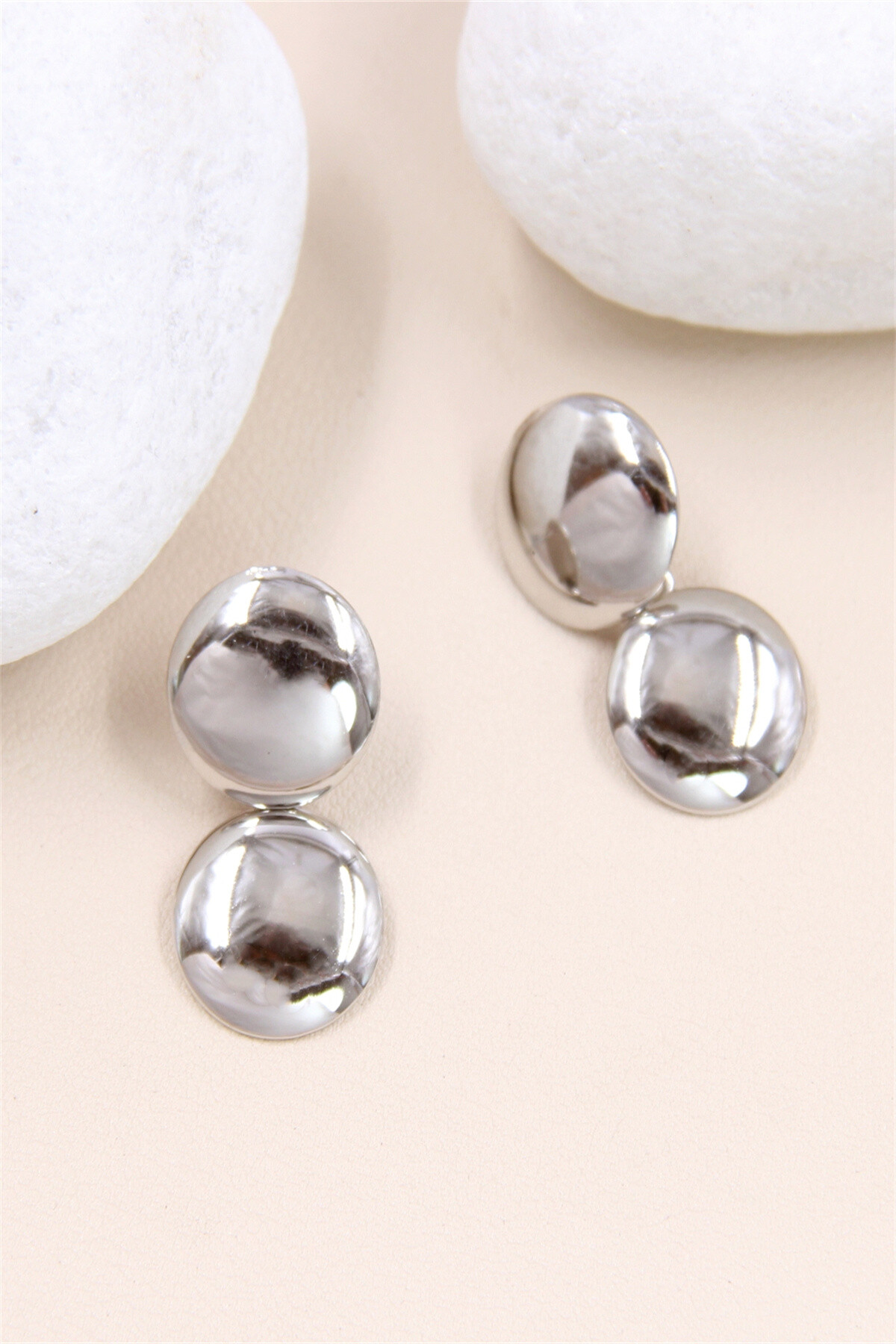 Wholesaler Bellissima - Geometric Stainless Steel Earrings - Modern Elegance