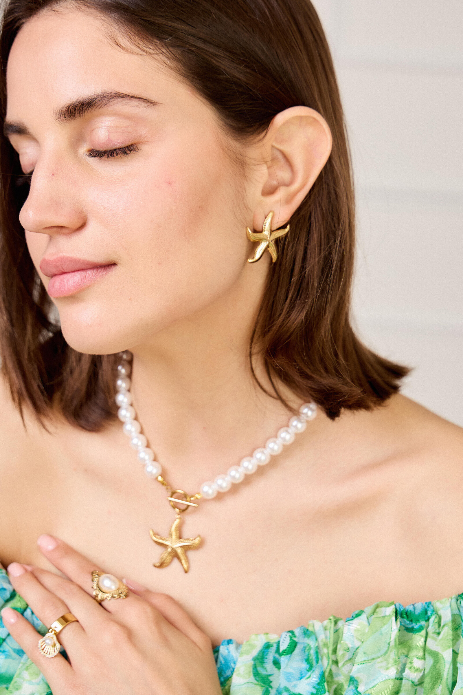 Grossiste Bellissima - Boucles d'oreilles étoile de mer en acier inoxydable – Élégance marine