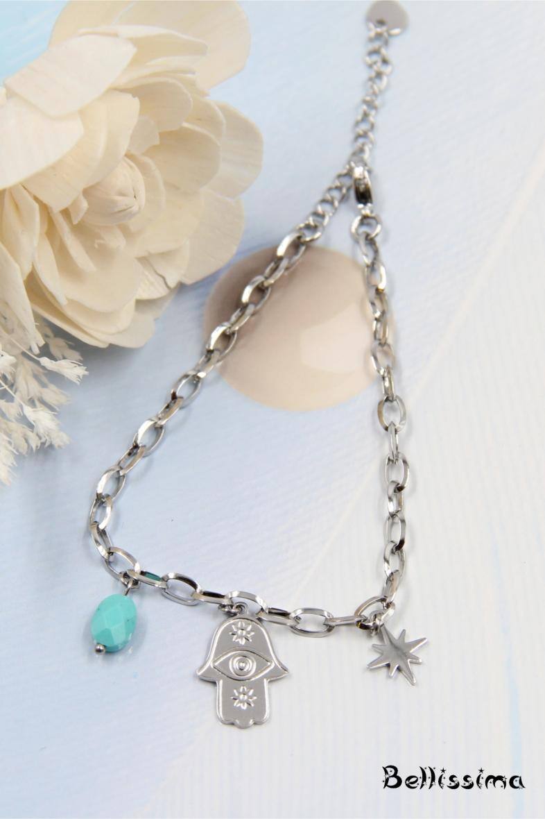 Grossista Bellissima - Bracciale in acciaio inossidabile