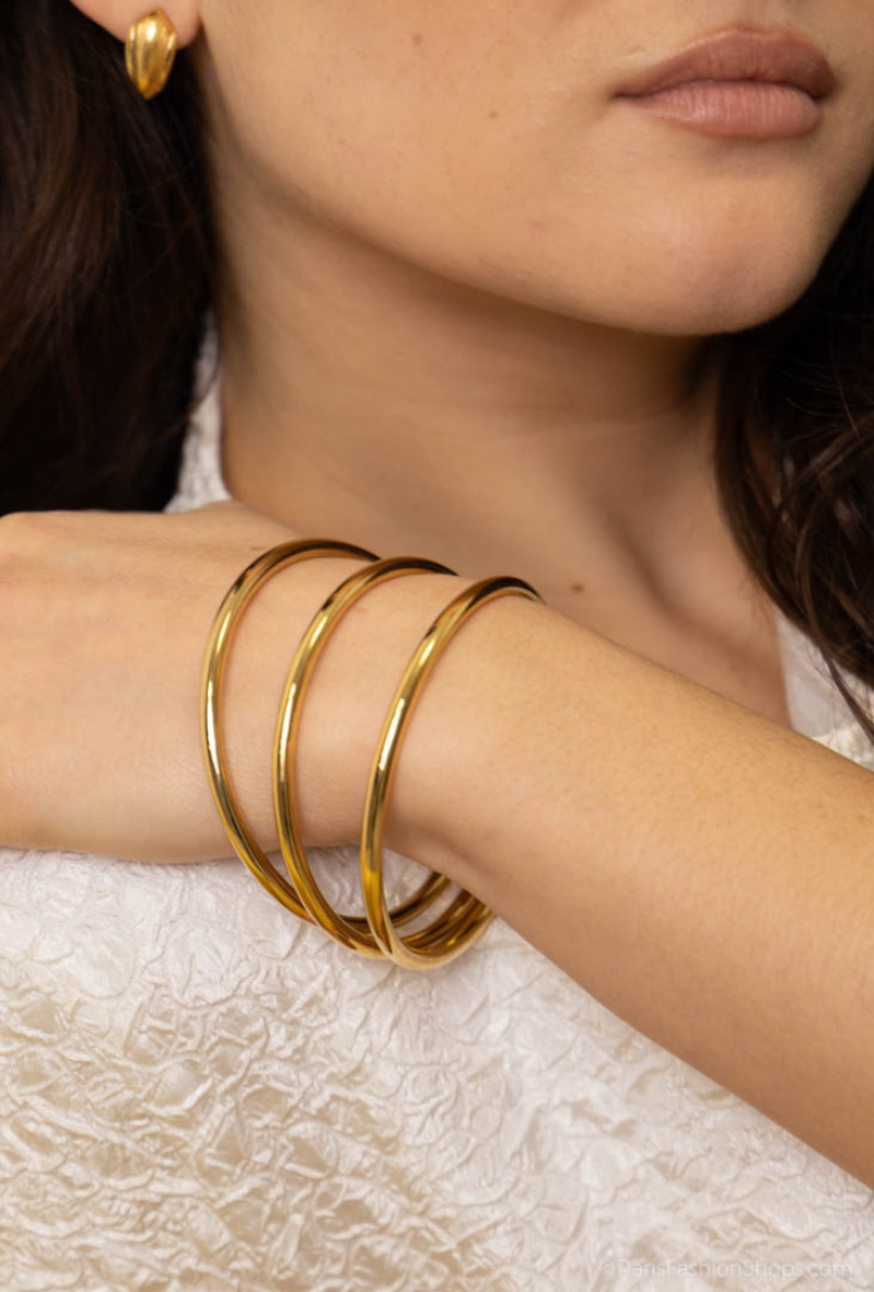 Grossista Bellissima - Bracciale rigido in acciaio inossidabile