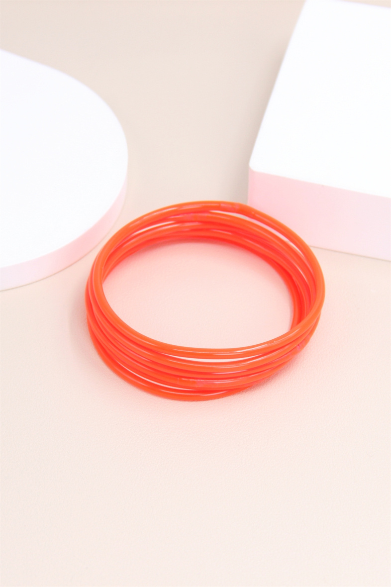 Grossiste Bellissima - Bracelet jonc Bouddhiste fin pailleté souple porte Bonheur
