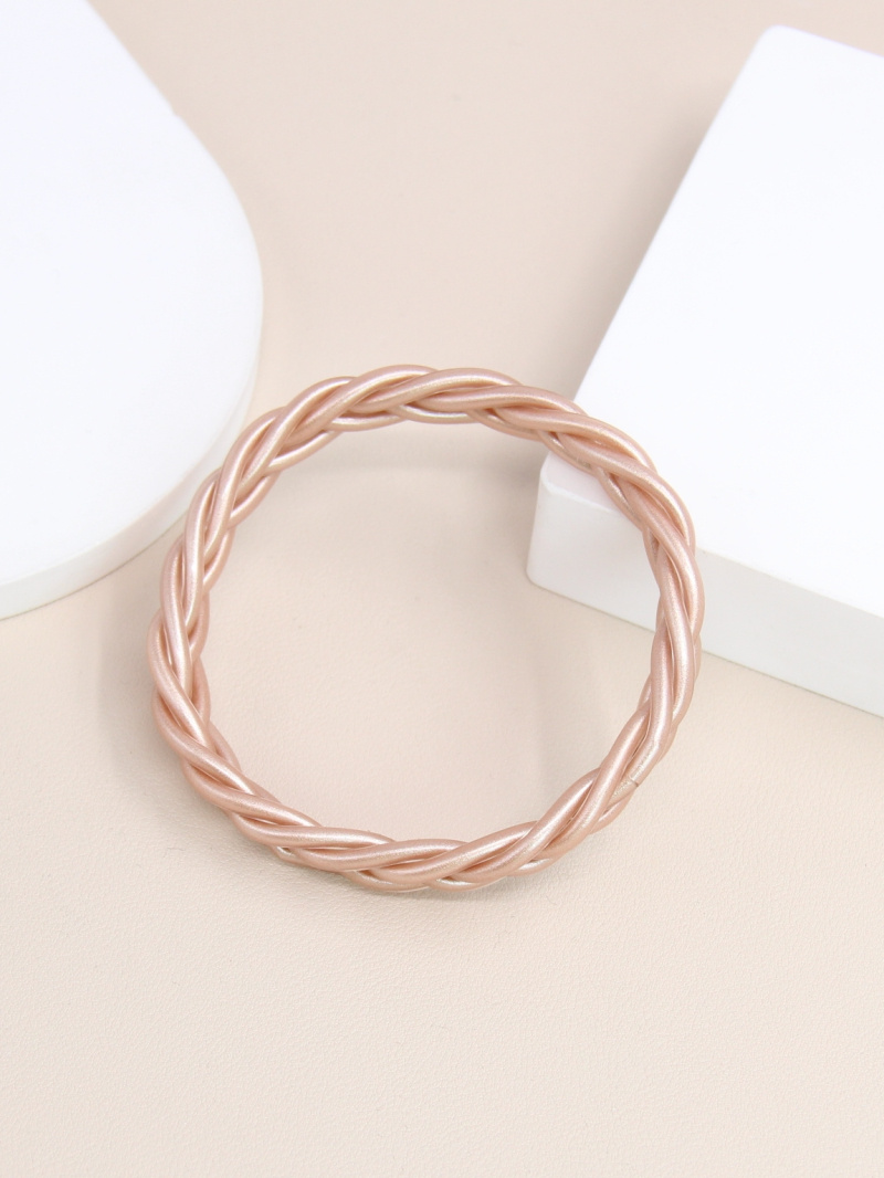 Grossiste Bellissima - Bracelet jonc Bouddhiste double tressé pailleté