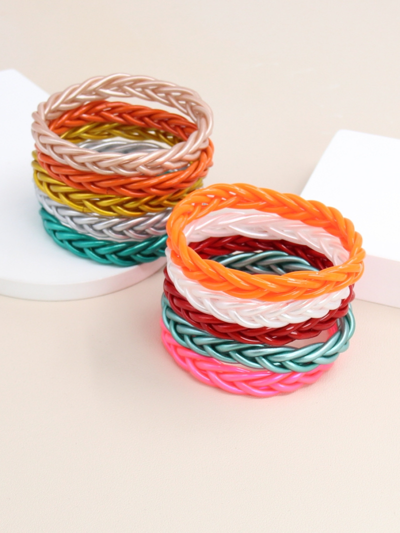 Wholesaler Bellissima - Sequined double braided Buddhist bangle bracelet