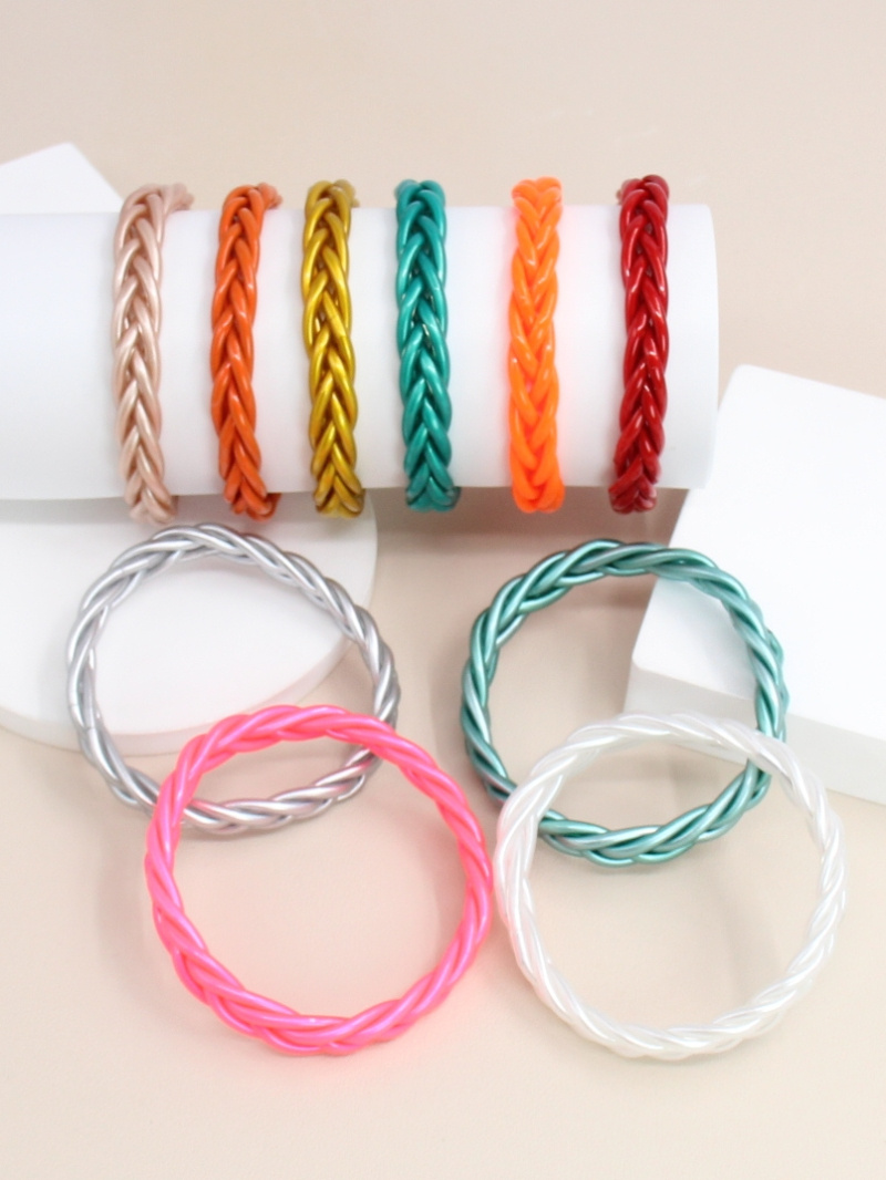 Wholesaler Bellissima - Sequined double braided Buddhist bangle bracelet