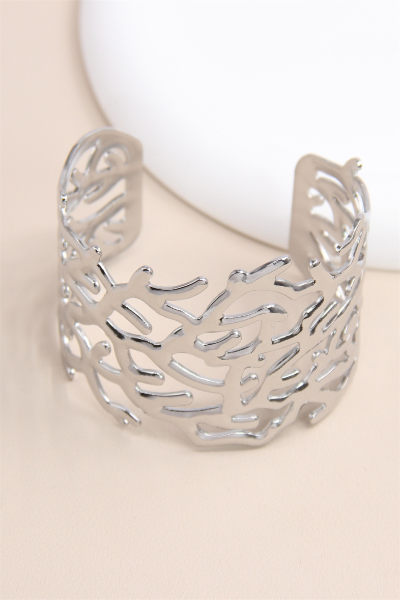 Mayorista Bellissima - Brazalete Brazalete Ajustable de Acero Inoxidable - Elegancia y Modernidad